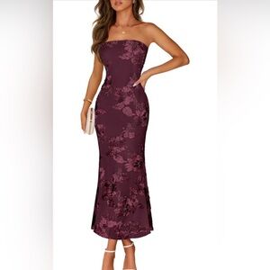 🆕Summer Mesh Tube Bodycon Formal Cocktail Long Dress